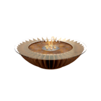 Bemaßung:<br />
Ø 1220 mm x H 402 mm